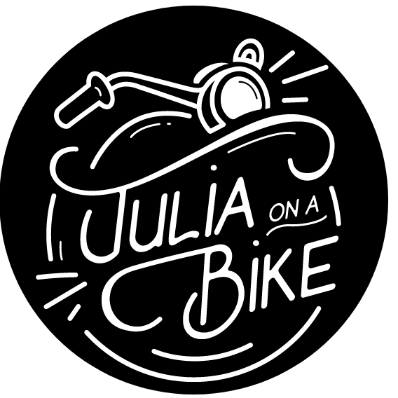 Julia on a bike