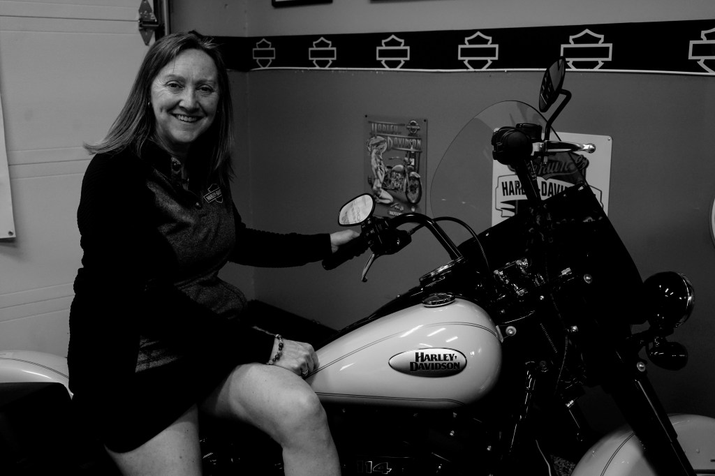 « We have five motorcycles, but no kids!”